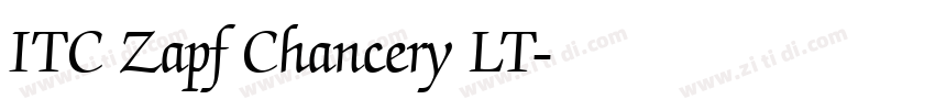 ITC Zapf Chancery LT字体转换